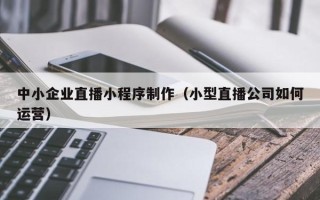 睢县中小企业直播小程序制作（小型直播公司如何运营）
